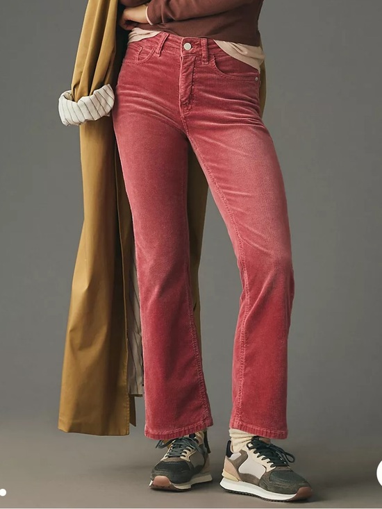 Pilcro Denim - Pilcro The Yaya Mid Rise Corduroy Crop Flare Jeans